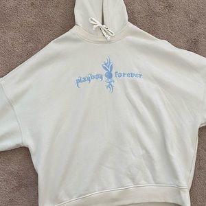 White Playboy Hoodie